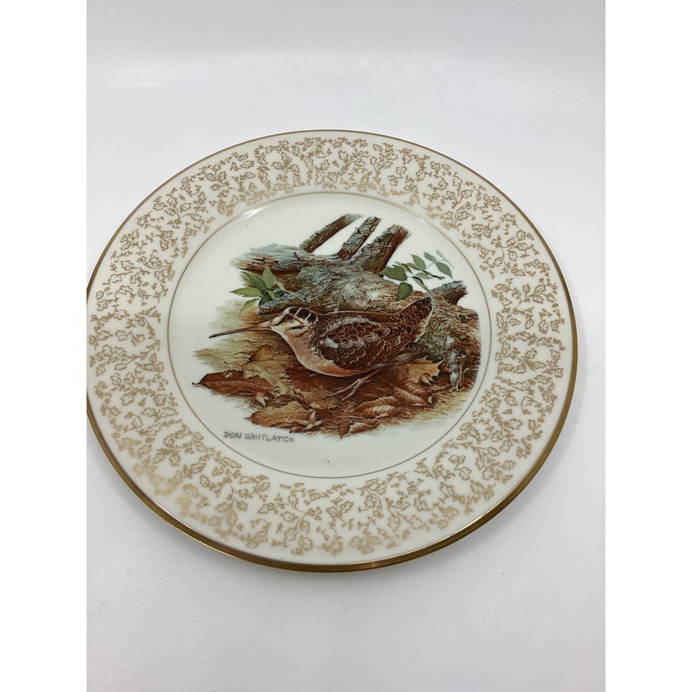 Gorham Don Whitlatch American Woodcock 1971 Limited Edition China Plate Vintage